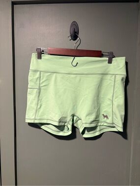 Wilson Light Green Women's Bike Shorts with Dog Logo